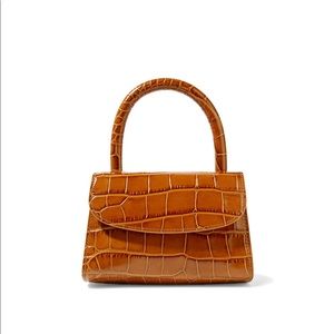 By Far Mini in Tan Croco
